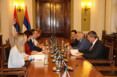 22 September 2023 The National Assembly Speaker in meeting with the Russian Ambassador to Serbia