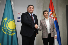 3. novembar 2025. Predsednica Narodne skupštine na dočeku prvog  aviona na direktnoj liniji Beograd - Astana 