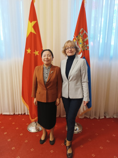 14 October 2024 National Assembly Deputy Speaker Marina Ragus and the delegation of the Communist Party of the People's Republic of China