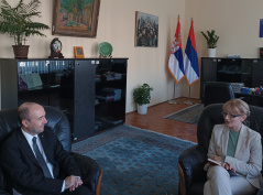 15 October 2024 National Assembly Deputy Speaker Marina Ragus in meeting with the Azerbaijani Deputy Foreign Minister