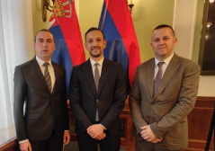 16 April 2024 The Chairman of the Committee on Human and Minority Rights and Gender Equality with the delegation of the OSCE Mission to the Republic of Serbia
