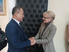 18 April 2024 National Assembly Deputy Speaker and Foreign Affairs Committee Chairperson Marina Ragus and Chinese Ambassador to Serbia Li Ming