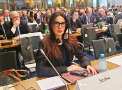 20. februar 2025. Narodna poslanica mr Danijele Nikolić na redovnom Zimskom zasedanju Parlamentarne skupštine OEBS