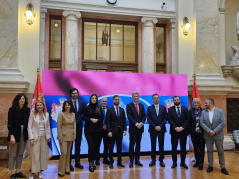 22 October 2024 The members of the PFG with the UK and the UK Ambassador to Serbia 