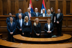 24. decembar 2025. Novoizabrane sudije Ustavnog suda položile zakletvu pred predsednicom Narodne skupštine