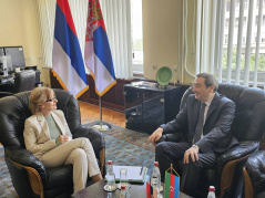 24 June 2024 The National Assembly Deputy Speaker in meeting with the Ambassador of Azerbaijan to the Republic of Serbia