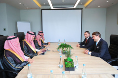22 May 2025 National Assembly Deputy Speaker Edin Djerlek in meeting with the delegation of the Government of the Kingdom of Saudi Arabia (photo Jasmin Agovic)