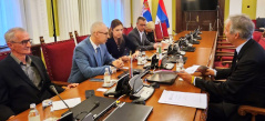 7. maj 2025. Članovi Odbora za dijasporu i Srbe u regionu na sastanku sa članom Generalnog saveta Italijana u inostranstvu