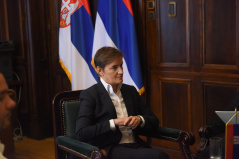 3 September 2024 National Assembly Speaker Ana Brnabic meets with Ukrainian Ambassador to Serbia Volodymyr Tolkach