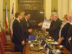 6 October 2014. The National Assembly Deputy Speaker and the delegation of the Czech Senate Committee on EU Affairs 
