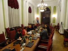 6 November 2015 The members of the Parliamentary Friendship Group with France in meeting with French Senator Leconte