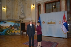 19. mart 2015. Predsednica Narodne skupštine otvorila izložbu Slovačko naivno slikastvo u Srbiji