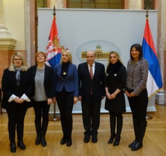 11 January 2017 The members of the Parliamentary Friendship Group with Azerbaijan and the Azerbaijani Ambassador to Serbia H.E. Eldar Hasanov 