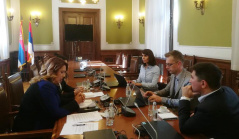 1 October 2019 MP Dusica Stojkovic in meeting with the representatives of the National Democratic Institute