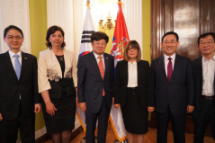 17 May 2019 The National Assembly Speaker with the delegation of the Parliament of the Republic of Korea