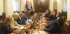 4 October 2019 National Assembly Speaker Maja Gojkovic and Armenian President Armen Sarkissian