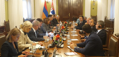 4 October 2019 National Assembly Speaker Maja Gojkovic and Armenian President Armen Sarkissian