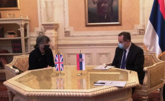 November 27, 2020  National Assembly Speaker Ivica Dacic in talk with UK Ambassador to Serbia Sian MacLeod