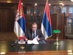 16 October 2021 The National Assembly Speaker signing the Agreement on Cooperation in Providing Public Administration Support to Higher Education Institutions in the Educational Process