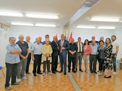 16 September 2021  The Chairman of the Committee on the Diaspora and Serbs in the Region of the National Assembly of the Republic of Serbia Milimir Vujadinovic visits Ljubljana