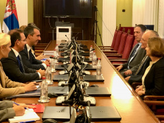 15 September 2022 The Speaker of the National Assembly of the Republic of Serbia Dr Vladimir Orlic in meeting with the Director of the 