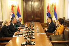 1 June 2023 The National Assembly Speaker in meeting with the Charge d’Affaires of the Embassy of Montenegro in the Republic of Serbia