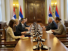 20 April 2023 The National Assembly Speaker in meeting with the US Ambassador to Serbia