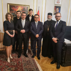 25. april 2023. predsednik Narodne skupštine sa predstavnicima srpske dijaspore u Češkoj Republici