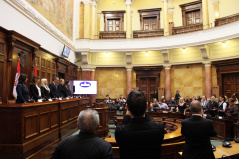 26 January 2023 The newly-elected judges take the oath of office before the Speaker of the National Assembly of the Republic of Serbia