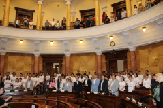 28. jun 2023. Predsednik Narodne skupštine na svečanoj ceremoniji povodom zatvaranja 11. Kupa Matematičke gimnazije