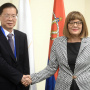 15 October 2019 National Assembly Speaker Maja Gojkovic and the Vice Chairman of the Chinese National People´s Congress Hao Mingjin